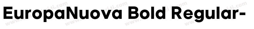 EuropaNuova Bold Regular字体转换